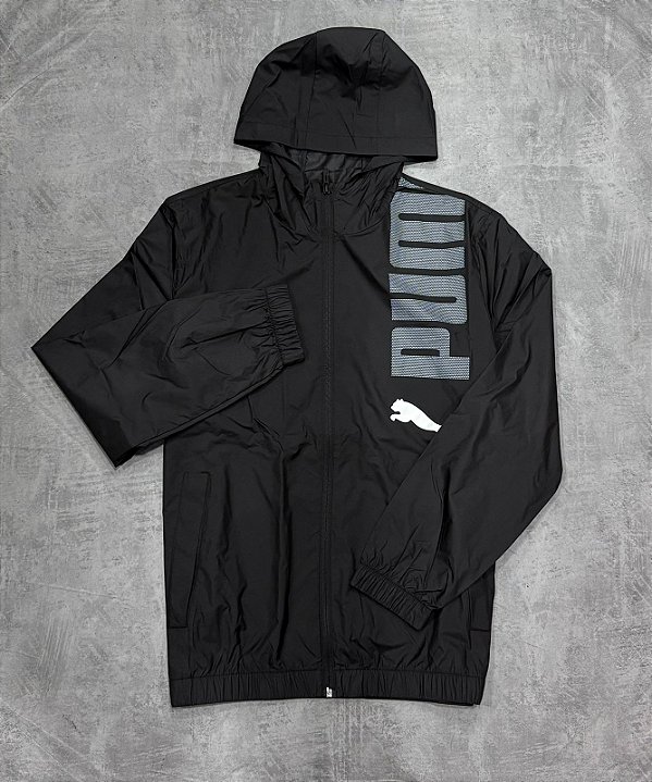 Corta vento puma graphic - preto