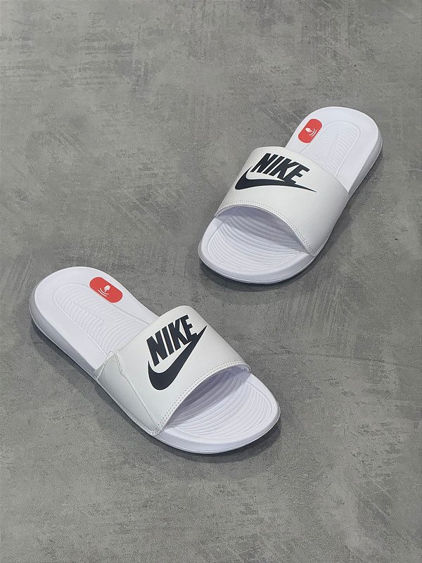 Slide nike victori - white+black