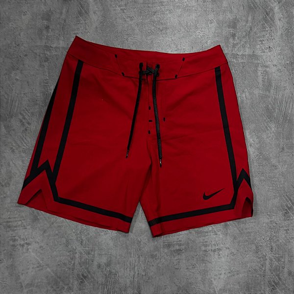 Shorts Nike Swim Fadeaway - Vermelho