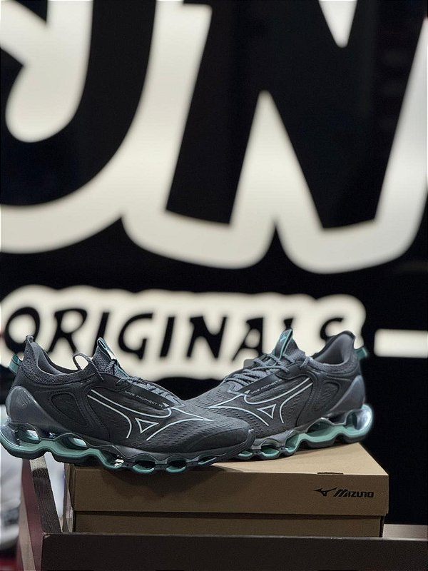 Mizuno Wave Prophecy 14 Cinza\Verde agua