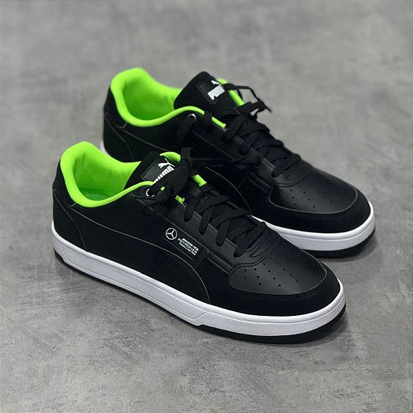 Tenis puma amg caven preto+Verde neon - 308502-01
