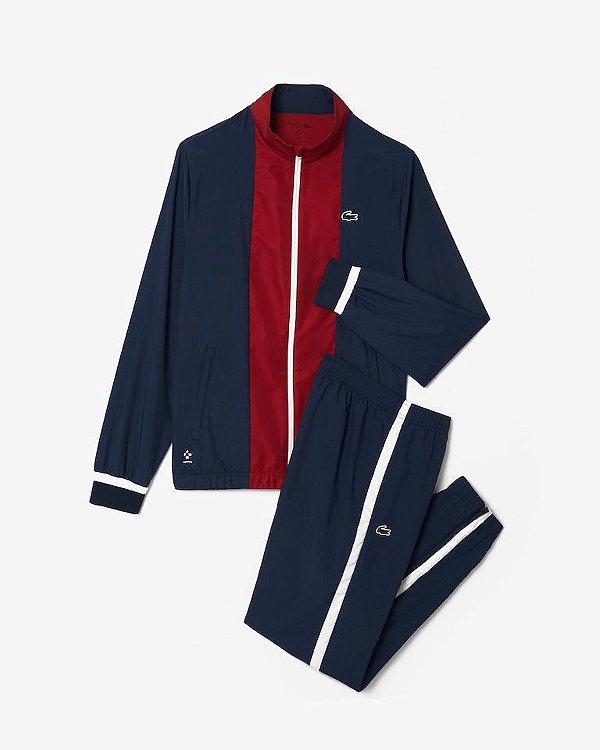 Conjunto Lacoste Danill M. - azul+vermelho