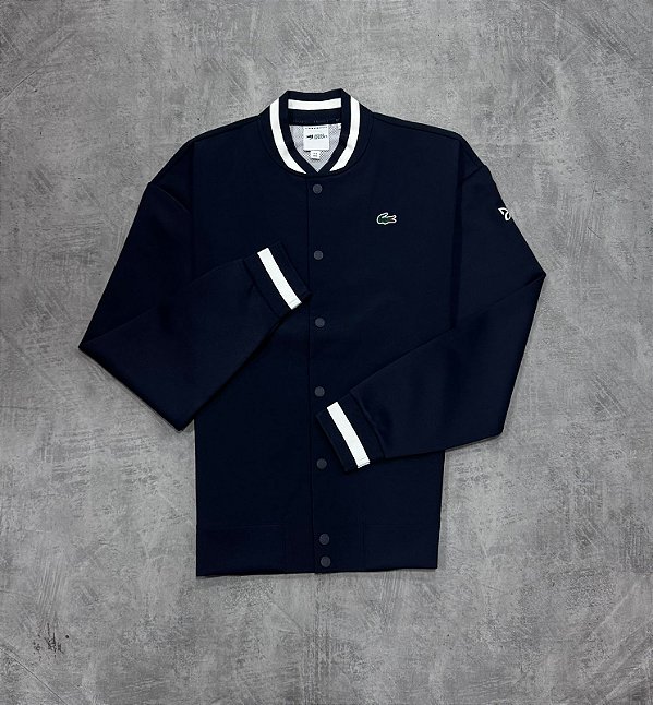 Jaqueta casual tac tel Lacoste Novak Djocovic - Azul marinho