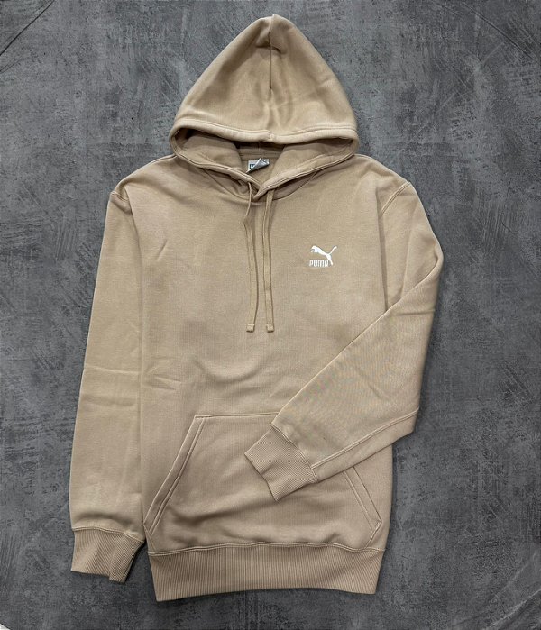 Moletom Puma com Capuz Essentials Small sportwear - Bege