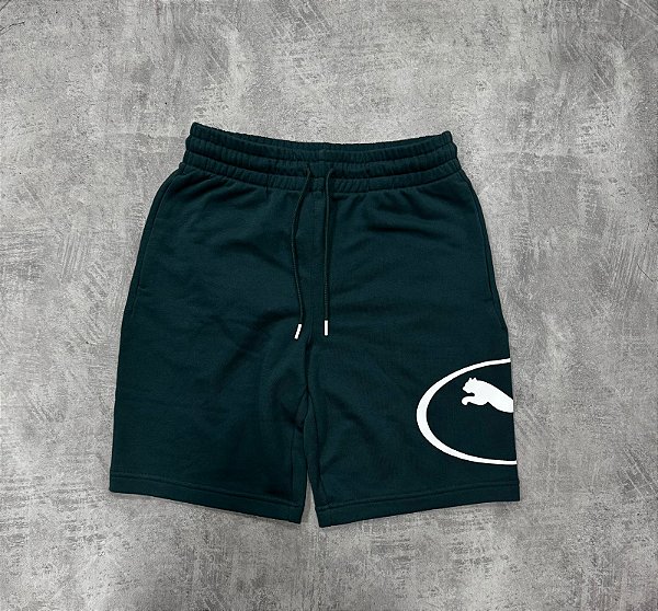 BERMUDA PUMA SPORT GRAPHIC- VERDE