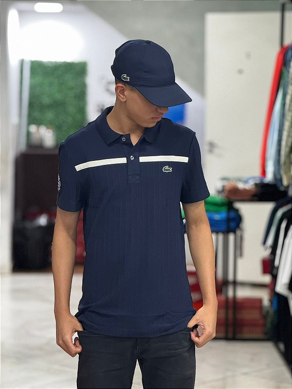 Polo Lacoste sport Club Tennis - Azul marinho