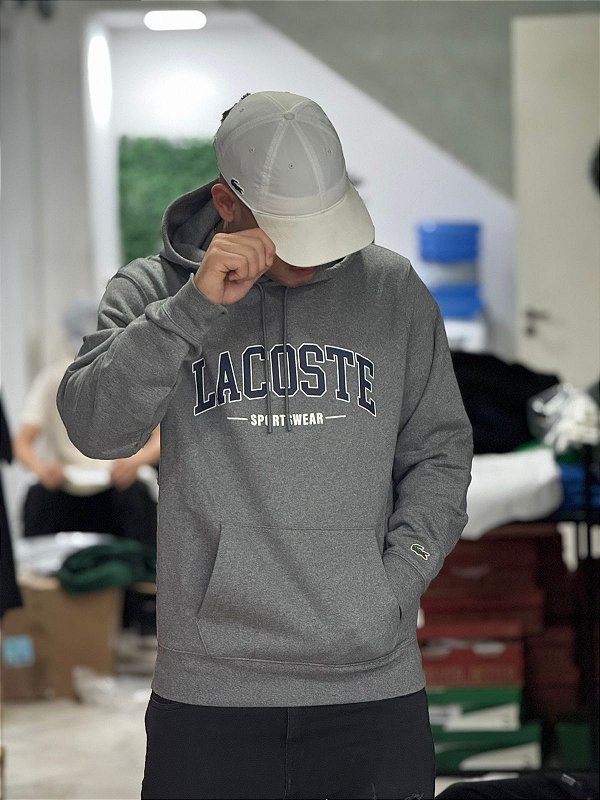 Moletom lacoste Sportwear - Cinza SH2284-23-1VQ