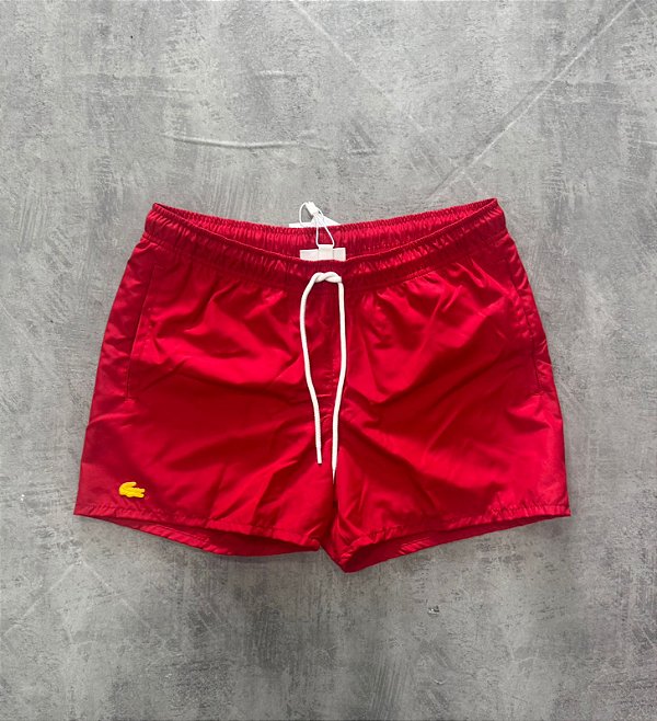 Short Lacoste Sport vermelho - MH466423240