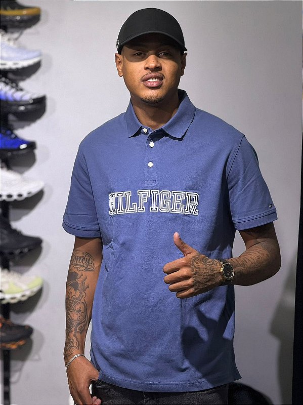 POLO TOMMY HILFIGER - AZUL CIANO