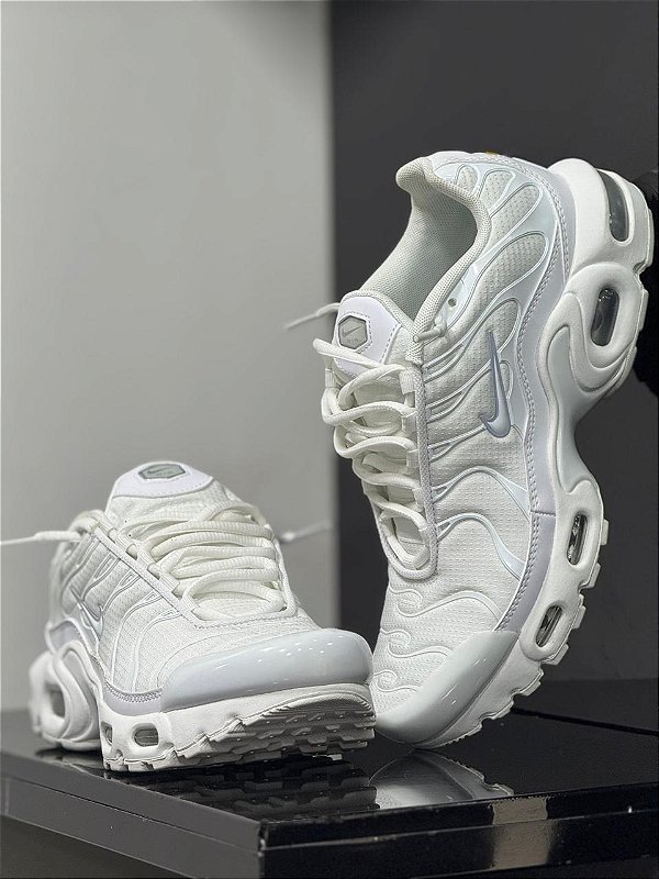 Tenis Nike Air Max Plus (gs) White Metallic Silver