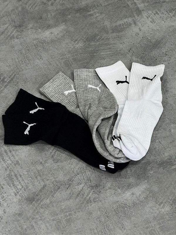 Meia Cano Medio Puma 3 Cores Mescla