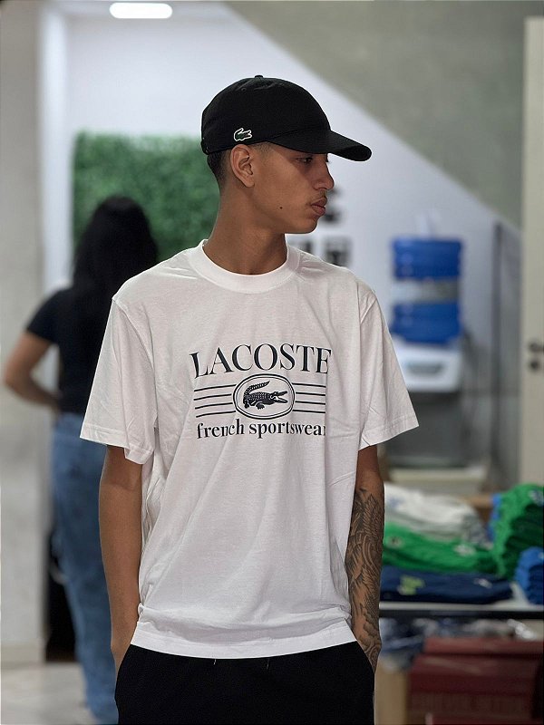 CAMISETA LACOSTE FRENCH SPORTSWEAR- BRANCA