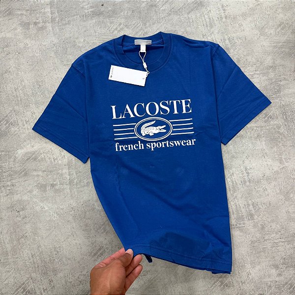 CAMISETA LACOSTE FRENCH SPORTSWEAR- AZUL ROYAL