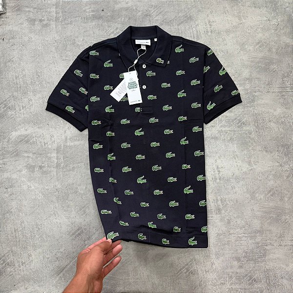 POLO LACOSTE CAMPANAS - AZUL MARINHO
