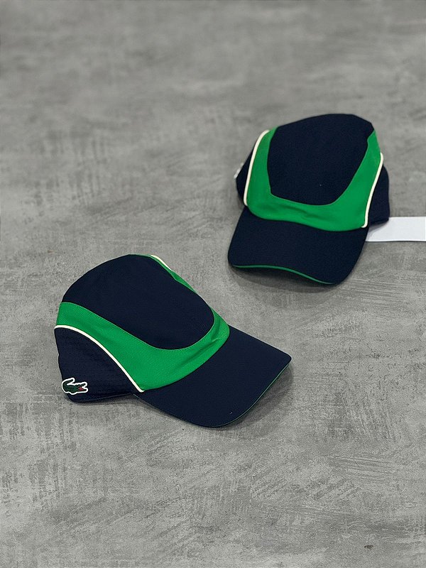 Bone lacoste losangolo azul+verde