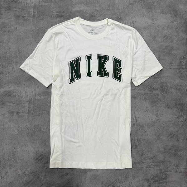 Camiseta nike bege+verde IH1828-133