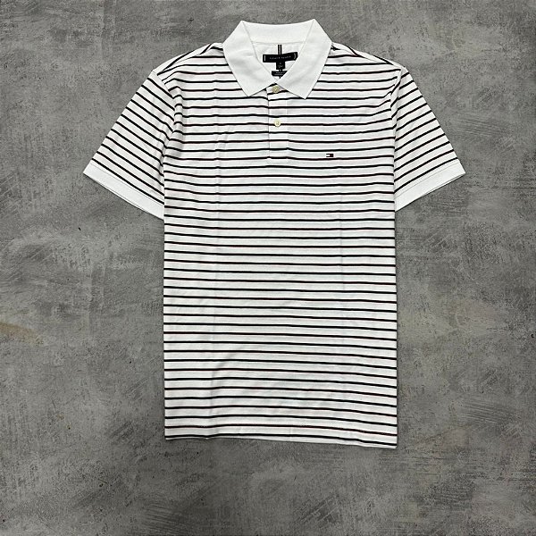 Camisa polo tommy hilfiger listrada