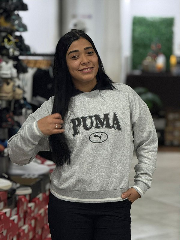Moletom Puma feminino Cinza - 621488-04