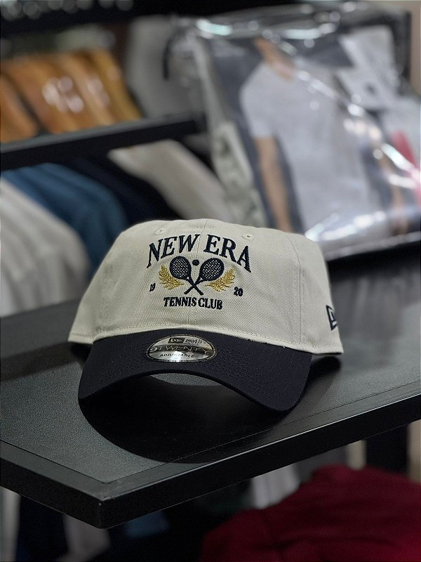 Bone new era club bege + azul