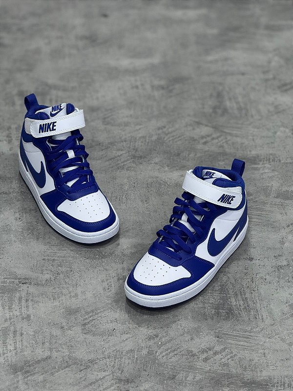Tenis Nike Court Borough Mid Gs Deep Night\ White