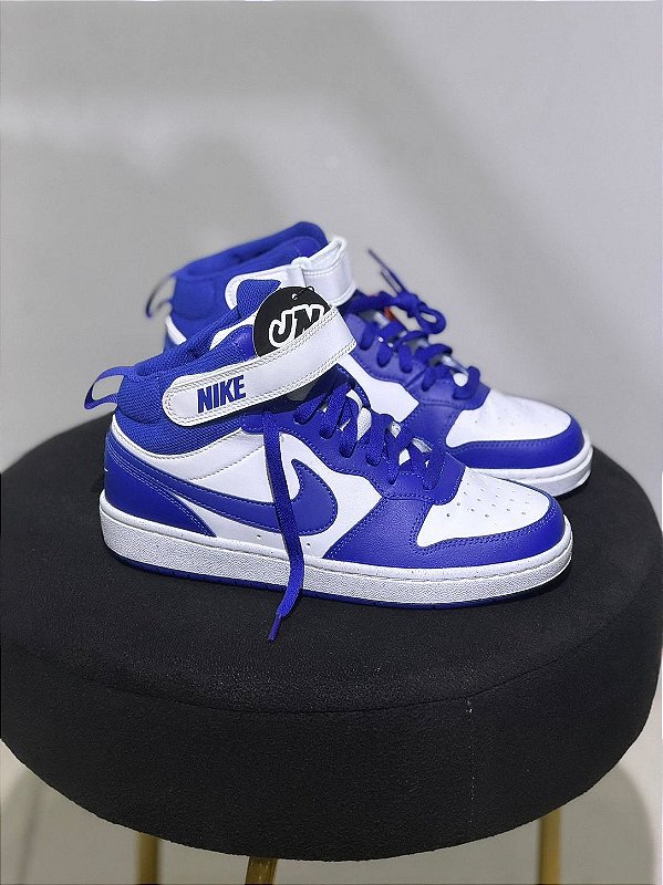 Tenis Nike Court Borough Mid Gs Deep Night\ White