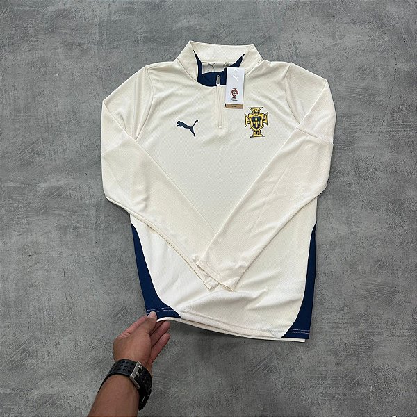 Camisa treino 1/4 zip portugal - 779519-12