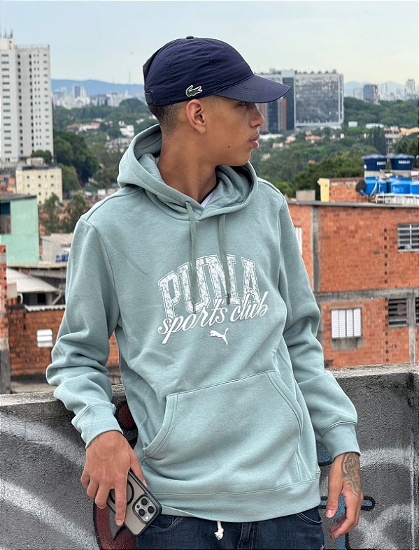 Moletom Puma Sport Club - verde 684648-30