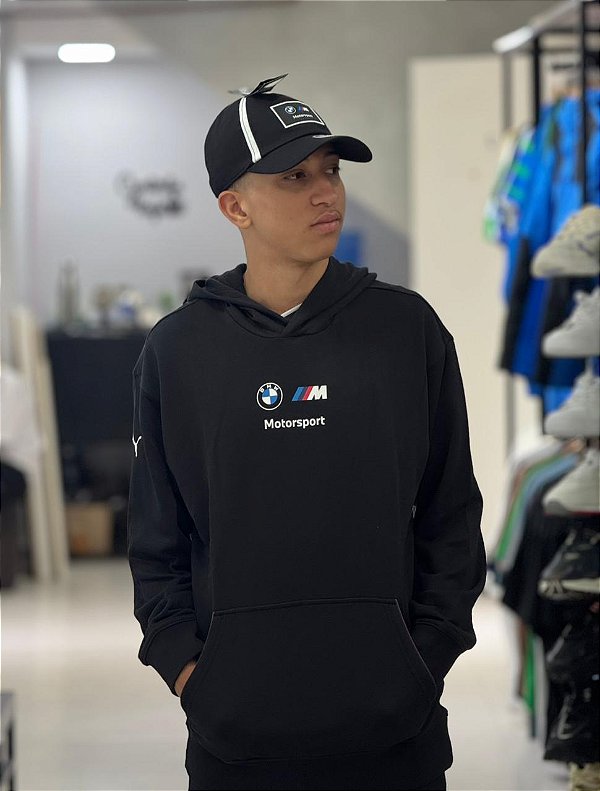 MOLETOM PUMA BMW MOTORSPORT- PRO BLACK
