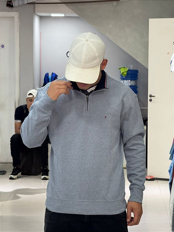 MOLETOM TOMMY HILFIGE CINZA