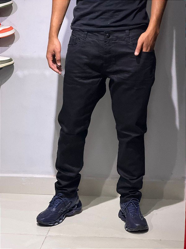 CALÇA  UNI JEANS-PRETA