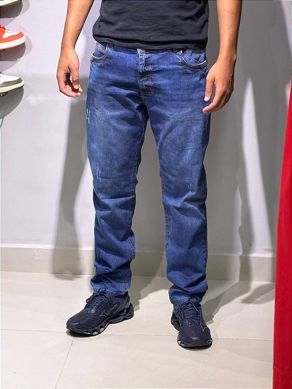CALÇA JEANS-UNI JEANS AZUL ESCURA