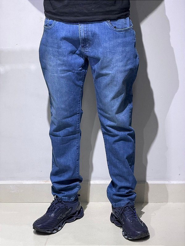 CALÇA JEANS-UNI JEANS AZUL CLARA