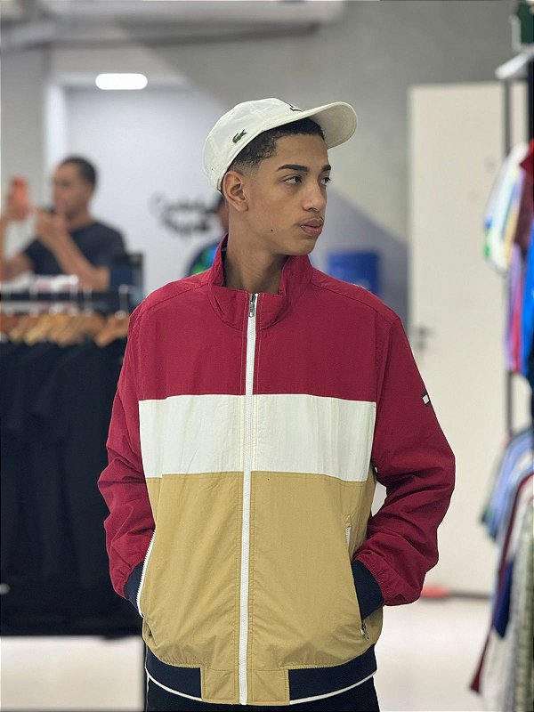 JAQUETA VELEJADOR TOMMY HILFIGER  TRÉS CORES