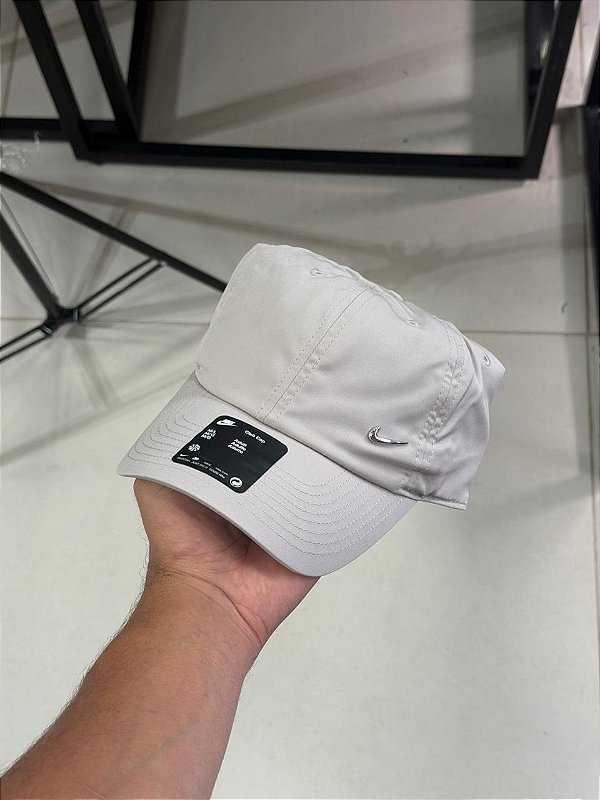 BONE NIKE METAL SWOOSH CINZA