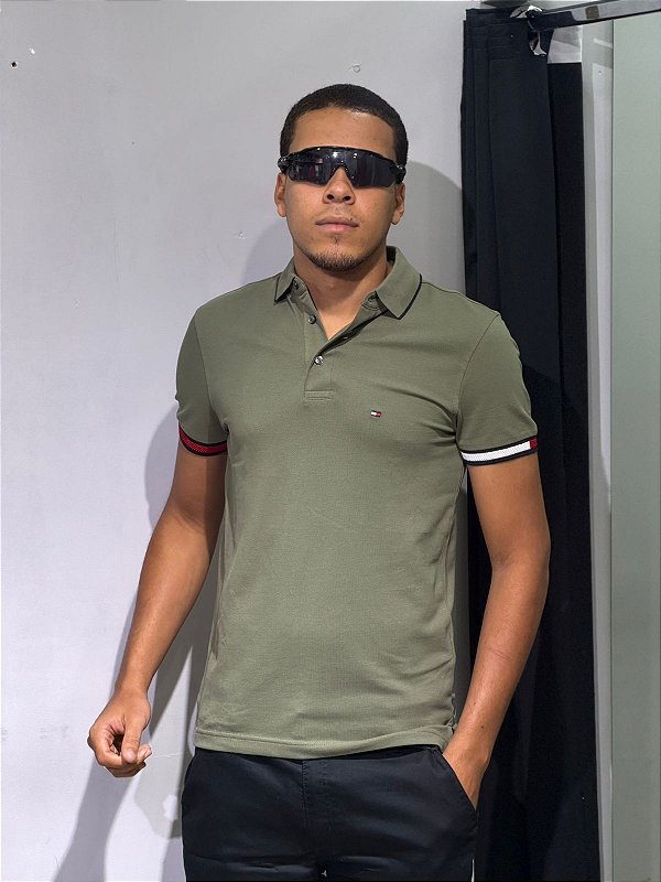 POLO TOMMY HILFIGER-VERDE MUSGO