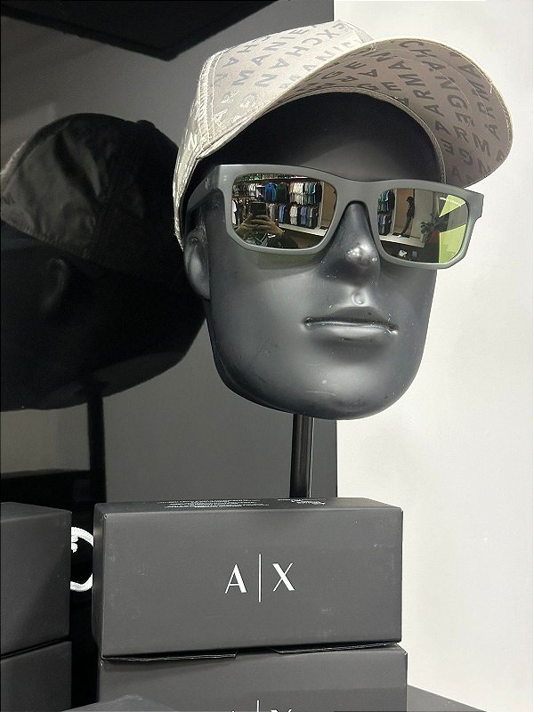 Óculos de Sol Armani Exchange green Fosco Polarizado