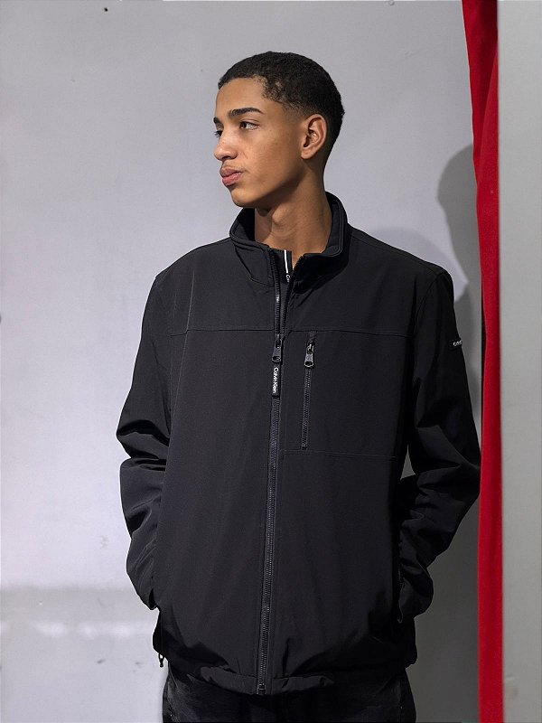 Jaqueta Masculina Soft Shell Calvin Klein Preto