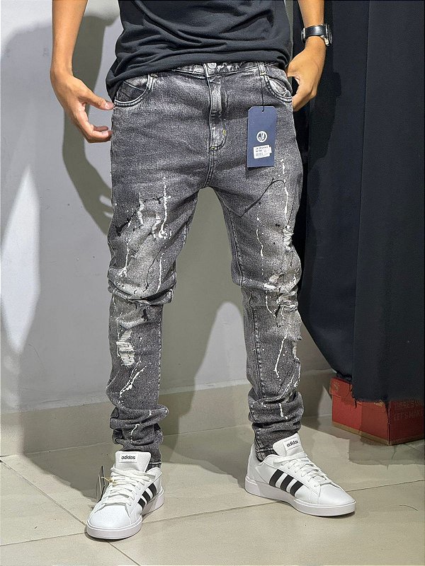 CALÇA JEANS JN ORIGINALS CINZA 0002