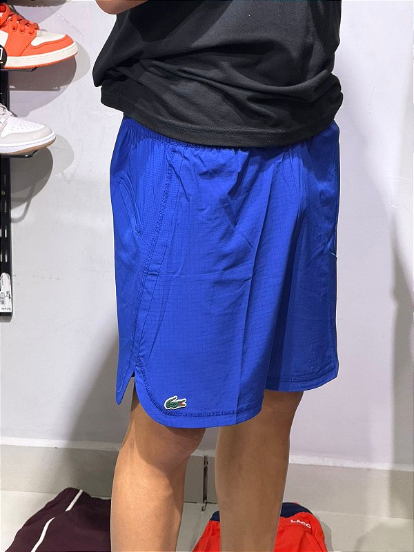 BERMUDA LACOSTE SPORT- AZUL ROYAL
