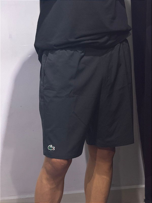 BERMUDA LACOSTE SPORT PRETA