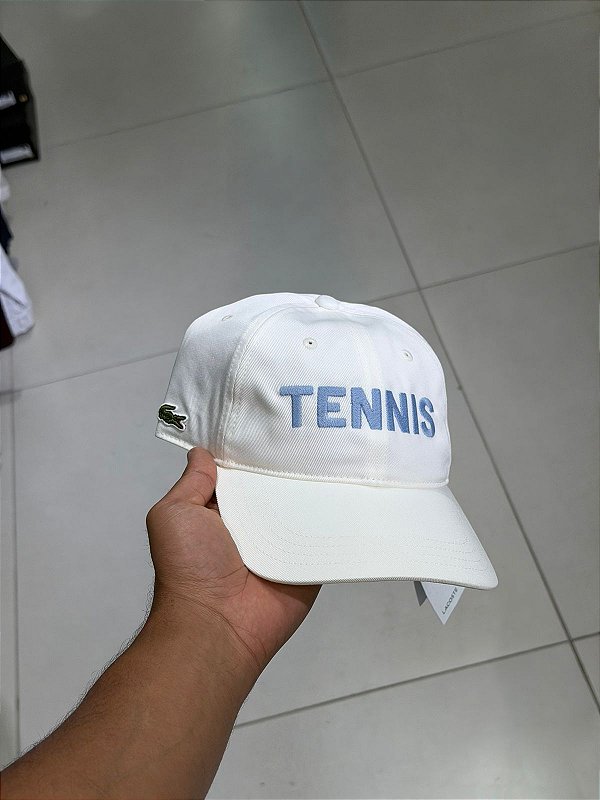 Boné Lacoste "TENNIS" Branco
