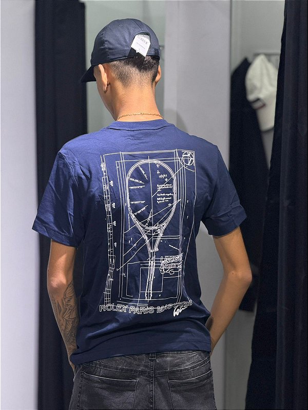 Camiseta lacoste ''Rolex paris  '' Azul marinho - TH5722-51-166