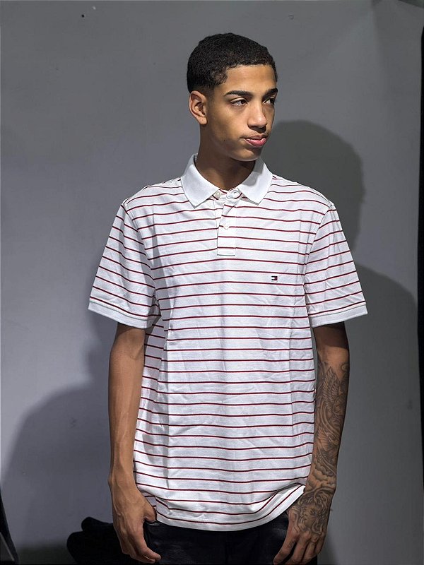 Camisa polo tommy listrada - THMW0MW32346-TH0FD