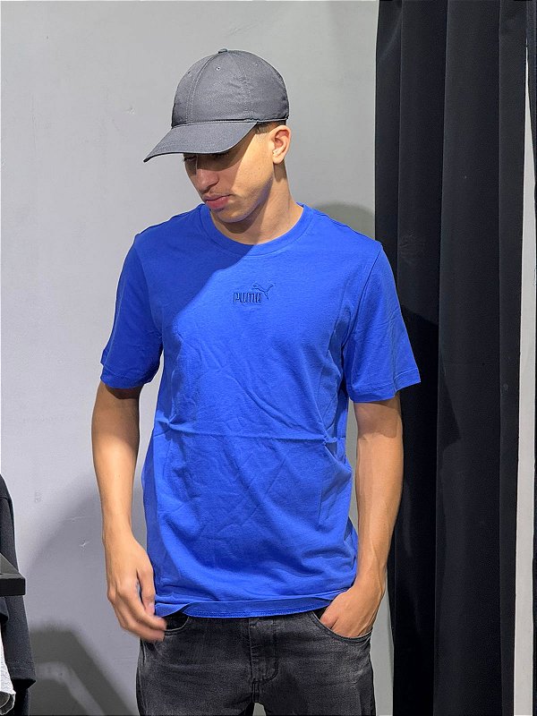 CAMISETA PUMA ESS 1 LOGO BLUE