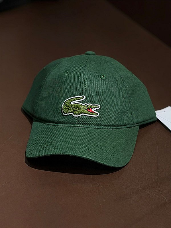 BONÉ LACOSTE BIG CROC-  VERDE ESCURO
