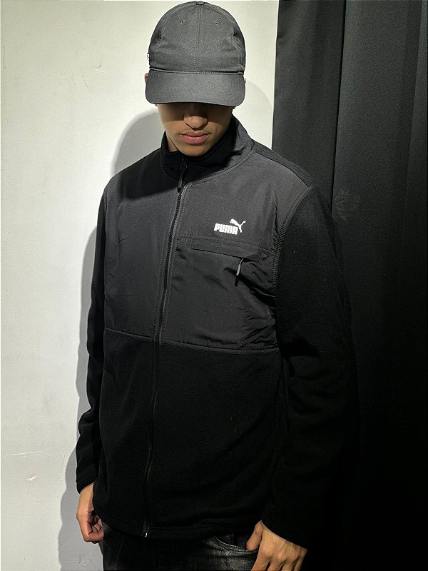 JAQUETA MOLETOM PUMA (PRETO)