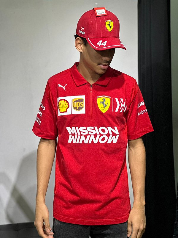 POLO PUMA FERRARI ZIPER- VERMELHA