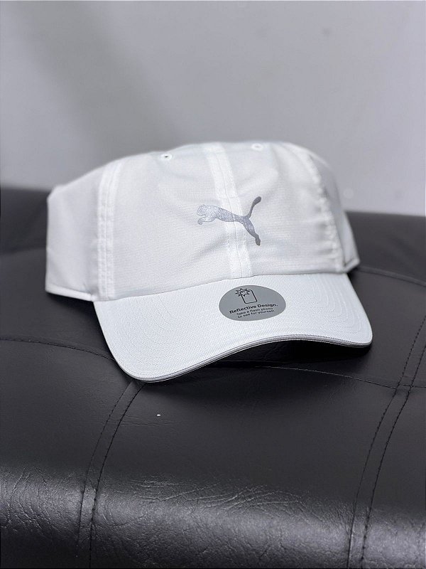 BONÉ PUMA UNISSEX RUNNING REFLETIVO- BRANCO