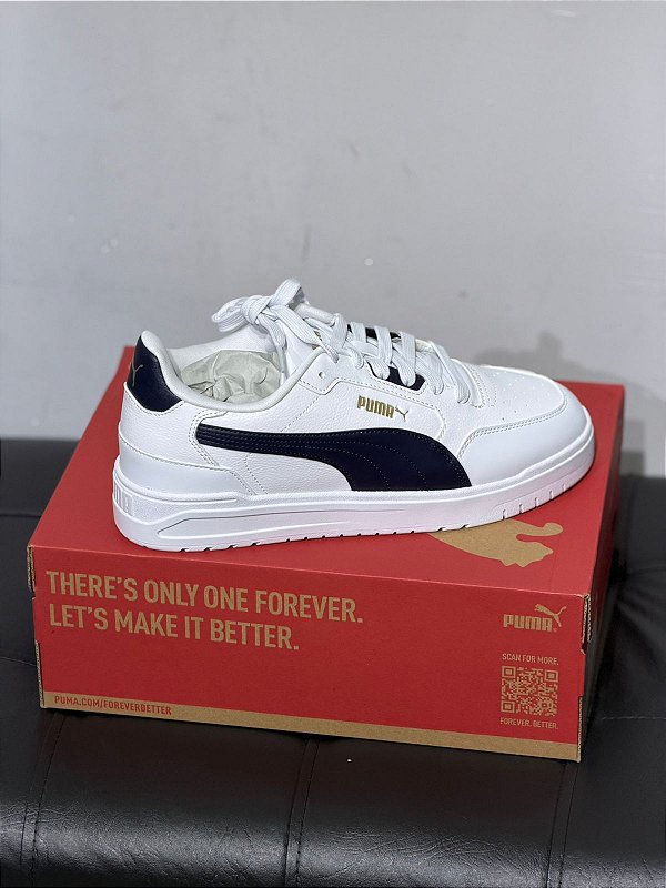 TENIS PUMA SHUFFLE DOWNTOWN PUMA WHITE/NEW NAVY/