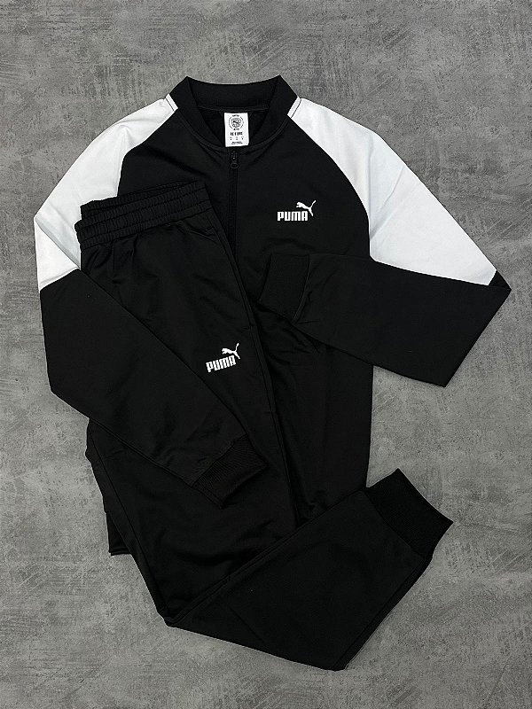 AGASALHO  PUMA POLY BASEBALL SUIT PUMA PRETO+BRANCO